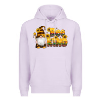 Lilac western bee kind gnomes bee honey sunflowers leopard serape Premium Hoodie - Artiststas