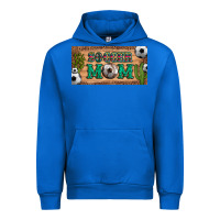Cobalt soccer mom with ball and cactus and serape licanse plate Urban Hoodie - Artiststas