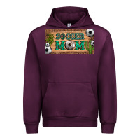 Mauve Wine soccer mom with ball and cactus and serape licanse plate Urban Hoodie - Artiststas