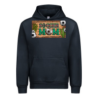 Navy soccer mom with ball and cactus and serape licanse plate Urban Hoodie - Artiststas