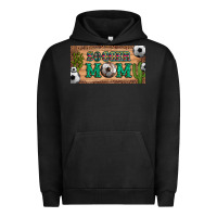Pigment Black soccer mom with ball and cactus and serape licanse plate Urban Hoodie - Artiststas