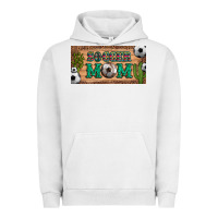 Pigment Lunar Rock soccer mom with ball and cactus and serape licanse plate Urban Hoodie - Artiststas