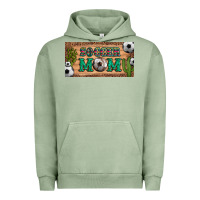 Pigment Oil Green soccer mom with ball and cactus and serape licanse plate Urban Hoodie - Artiststas