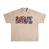 French Oak love sunflower usa flag leopard Urban Heavy Tee - Artiststas