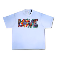 Grape Ice love sunflower usa flag leopard Urban Heavy Tee - Artiststas