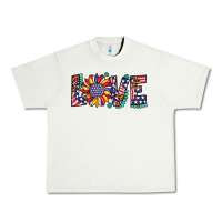 Pistachio love sunflower usa flag leopard Urban Heavy Tee - Artiststas