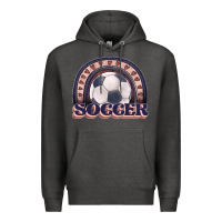 Charcoal Heather soccer rainbow Premium Hoodie - JahusDesignShop