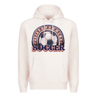 Pale Pink soccer rainbow Premium Hoodie - JahusDesignShop