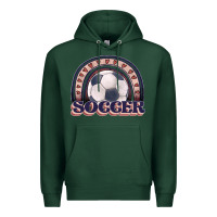Sports Green soccer rainbow Premium Hoodie - JahusDesignShop
