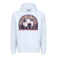 White soccer rainbow Premium Hoodie - JahusDesignShop