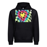 Black tie dye hearth shaped race flag background 3200x2400 Urban Hoodie - AdoDesignShop