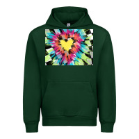 Forest Green tie dye hearth shaped race flag background 3200x2400 Urban Hoodie - AdoDesignShop