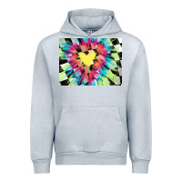 Heather Grey tie dye hearth shaped race flag background 3200x2400 Urban Hoodie - AdoDesignShop