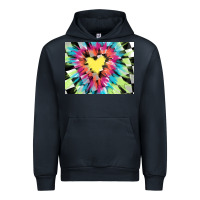 Navy tie dye hearth shaped race flag background 3200x2400 Urban Hoodie - AdoDesignShop