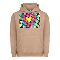 Pigment Burro tie dye hearth shaped race flag background 3200x2400 Urban Hoodie - AdoDesignShop