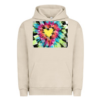 Pigment French Oak tie dye hearth shaped race flag background 3200x2400 Urban Hoodie - AdoDesignShop