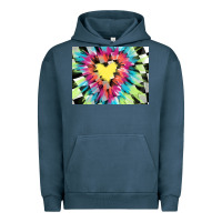 Pigment Midnight Navy tie dye hearth shaped race flag background 3200x2400 Urban Hoodie - AdoDesignShop