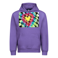 Tulip tie dye hearth shaped race flag background 3200x2400 Urban Hoodie - AdoDesignShop