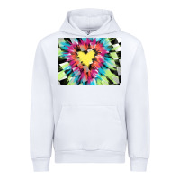 White tie dye hearth shaped race flag background 3200x2400 Urban Hoodie - AdoDesignShop