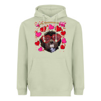 Matcha valentine's day havanese dog Heavyweight Hoodie - RanaPortraitStore