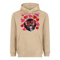 Mushroom valentine's day havanese dog Heavyweight Hoodie - RanaPortraitStore