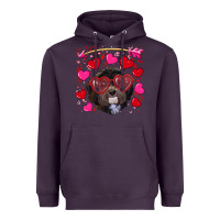 Plum valentine's day havanese dog Heavyweight Hoodie - RanaPortraitStore