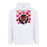 White valentine's day havanese dog Heavyweight Hoodie - RanaPortraitStore