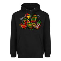 Black juneteenth hearts Heavyweight Hoodie - Zillion Design Studio