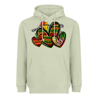 Matcha juneteenth hearts Heavyweight Hoodie - Zillion Design Studio