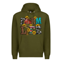 Army Green western farm life Premium Hoodie - Artiststas