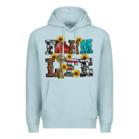 Blue Mist western farm life Premium Hoodie - Artiststas