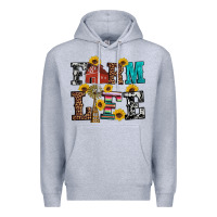Heather Grey western farm life Premium Hoodie - Artiststas