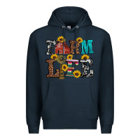 Navy western farm life Premium Hoodie - Artiststas