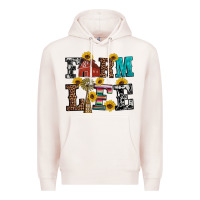 Pale Pink western farm life Premium Hoodie - Artiststas