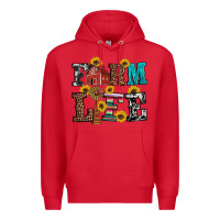 Red western farm life Premium Hoodie - Artiststas