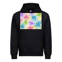 Black tie dye heart shaped background 3200x2400 Urban Hoodie - AdoDesignShop