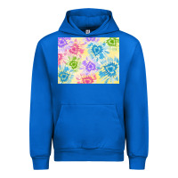 Cobalt tie dye heart shaped background 3200x2400 Urban Hoodie - AdoDesignShop