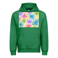 Emerald tie dye heart shaped background 3200x2400 Urban Hoodie - AdoDesignShop