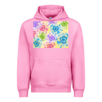Fuchsia Pink tie dye heart shaped background 3200x2400 Urban Hoodie - AdoDesignShop