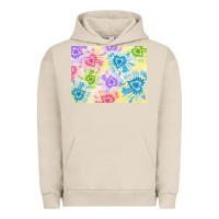 Pigment French Oak tie dye heart shaped background 3200x2400 Urban Hoodie - AdoDesignShop