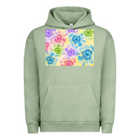 Pigment Oil Green tie dye heart shaped background 3200x2400 Urban Hoodie - AdoDesignShop