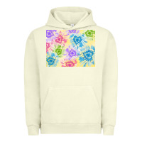 Pigment Pistachio tie dye heart shaped background 3200x2400 Urban Hoodie - AdoDesignShop