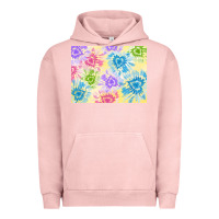 Pigment Salmon tie dye heart shaped background 3200x2400 Urban Hoodie - AdoDesignShop