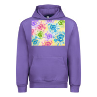 Tulip tie dye heart shaped background 3200x2400 Urban Hoodie - AdoDesignShop