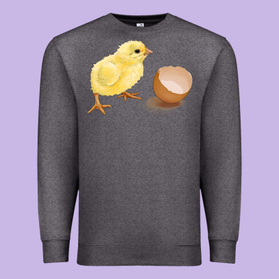 Chick With Egg Premium Sweatshirt Designed By Ranaportraitstore