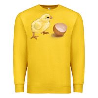 Lemon chick with egg Premium Sweatshirt - RanaPortraitStore
