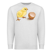 Oatmeal Heather chick with egg Premium Sweatshirt - RanaPortraitStore