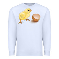 White chick with egg Premium Sweatshirt - RanaPortraitStore