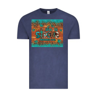 Vintage Denim she is strong gemstone sunflower leopard Vintage Tee - Artiststas