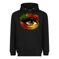 Black juneteenth eye Heavyweight Hoodie - Zillion Design Studio